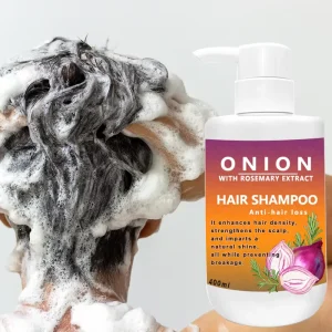 Onion Biotin Shampoo Cleansing Nourishing Softens Hair Regrowth Anti Hair Loss Shampoo Shampoing Cheveux