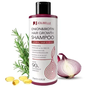 Onion and Biotin Hair Growth Shampoo With Natural Rosemary Tea Tree Oil Anti Hair Loss Shampoo Thickening Hair Regrowth Treatment