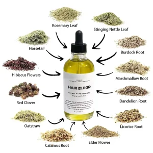 Organic 12 Herbs Moroccan Nuts Rosemary Oil Hair Treatment Natural Immortality Elixir Growth Promoter