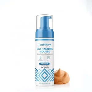 Organic Certified Tanning Mousse Correcting Foam Self Tan Mousse for Scented Tanning Mousse