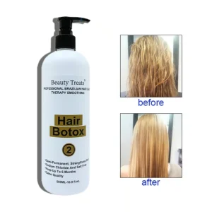 Organic Coconut Oil Keratin Hair Treatment Kit Nourishing Conditioner Amino Acid Infused Moisturizing Hair Repairing