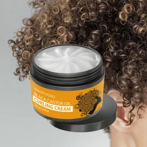 Organic Curl Defining Cream No Wash Black Castor Oil Hair Care Curl Cream