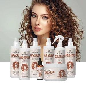 Organic Curly Hair Care Kit Repair Damaged Hair Nourish Smoothing Styling Set
