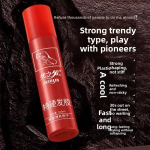 Organic Extra Strong Hold Bridal Makeup Hair Styling Spray Alcohol Free Gel Unisex One Piece Dropshipping Manufacturer