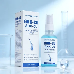 Organic GHKCU Copper Peptide Fast Scalp Hair Growth Spray Product Private Label for Hair Loss Thinning Hair Receding Hairline