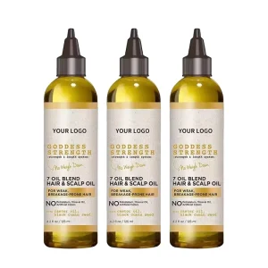 Organic Hair & Beard Growth Oil with Castor & Black Cumin Seed Nourishing Refreshing Scalp Care Anti Hair Loss Treatment