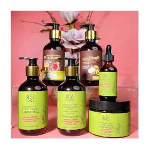 Organic Hair Care Set Rosemary Keratin Essential Oil Shampoo Conditioner Moisturizing Collagen Private Label