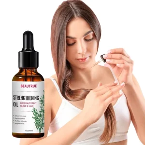 Organic Hair Growth Serum Biotin Nourish Scalp Treatment Rosemary Essential Hair Oil