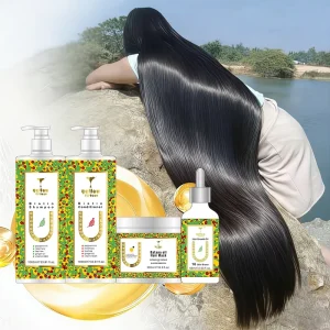 Organic Hair Growth Set Anti Hair Loss Solid Natural king Old Ginger Shampoo and Conditioner for Hair Growth