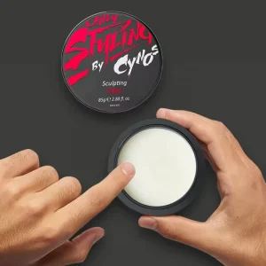 Organic Hair Styling Wax for Men Edge & Frizz Control 85g Strong Hold Hair Pomade Gel With Natural Beeswax