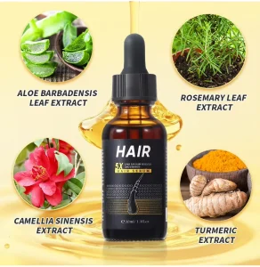 Organic Herbal Hair Growth Essence Serum Dry Hair Care Nourishing Essential Oil Black Hair