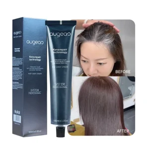 Organic Herbal Salon Professional Long Lasting Gray Coverage Permanent hair color cream