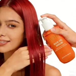 Organic Keratin Anti Frizz Hair Growth Treatment Oil with Argan Moisture Serum for Heat Protection and Silken Shine