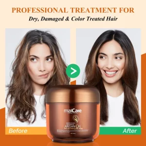 Organic Keratin Hair Cream with Argan Oil Deep Nourishing Hair Mask for Dry and Damaged Hair