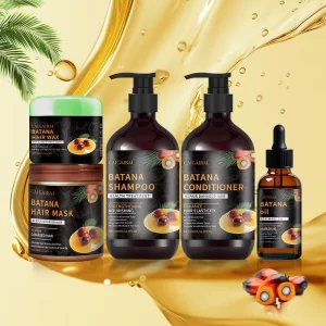Organic Natural Batana Oil Hair Shampoo and Conditioner Set Hair Care Essentials