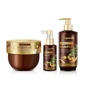 Organic Natural Hair Care Set Anti Loss Hair Shampoo and Serum for Hair Growth Sulfate Free