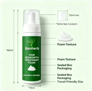 Organic Plant Extract Hair Regrowth Treatments Pure Concentrated Formula Hair-Repairing Boost Hair Stop Baldness for Male