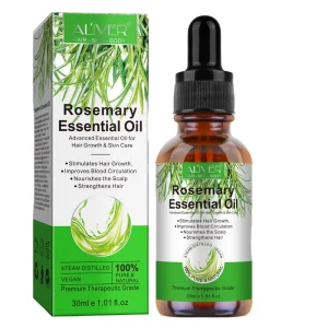 Organic Rosemary Essential Oil for Damaged Hair Gentle Nourishing Shine Hair Growth Promoter Chemical Free Beauty Product