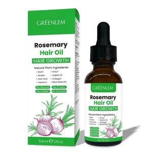 Organic Rosemary Hair Growth Oil for Thinning Hair Natural Essential Oil Treatment for Scalp Care