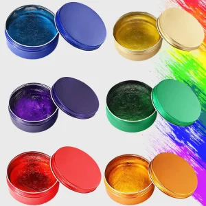Organic Unisex Styling Hair Wax Clay Cream Alcohol Free for Curly and Dry Hair in Colorful Aluminum Can