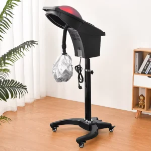 Ozone Deep Conditioning Micro Nano Heat Steaming Salon Equipment Hooded Hair Dryer Steam Cap Hair Steamer 7 Color Can Control
