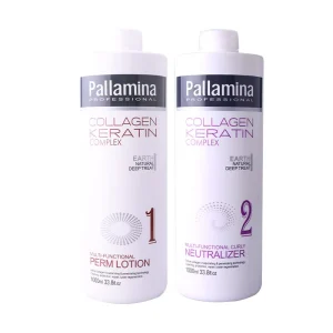 PALLAMINA Private Label Professional Hair Curly Cream Permanent Hair Rebonding Curly Wave Hair Perm Lotion Cream