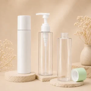 PET Lotion Bottle with Pump Dispenser for Body Wash Hand Sanitizer and Skin Care