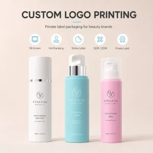 PP Airless Pump Bottle 150ml 200ml 250ml Custom Pink Turquoise White Color for Lotion Sunscreen Hair Gel OEM