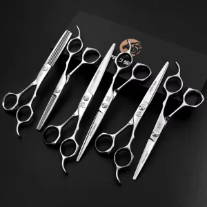 PROSEE VG10 Steel Professional Hairdressing Scissors Sharp Blade Straight Hair Scissors Hair Styling Tools