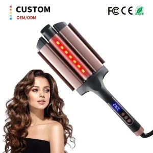 PTC Heating 3 Barrel Salon Electric Ceramic Hair Curler Women Temperature Styling Tools Hair Curler With Infrared Ray