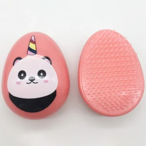Panda Pattern Detangle Hairbrush Smooth Hair Soft Bristle Hair Brush for Women Girls