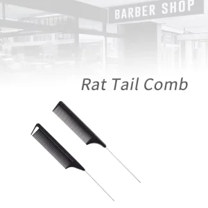 Parting Rat Tail Comb Thick Anti Static Fine Tooth Hair Dressing Comb for Hairdressing Barber Parting Teasing Comb