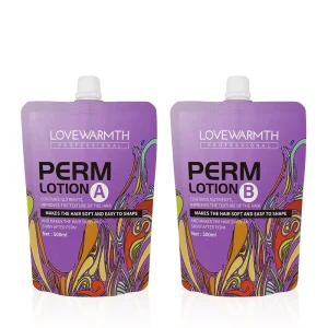 Perm Lotion and Curly Cream Set Professional Cold Wave Perm for Curly Hair Salon Kit Fresh Fragrance