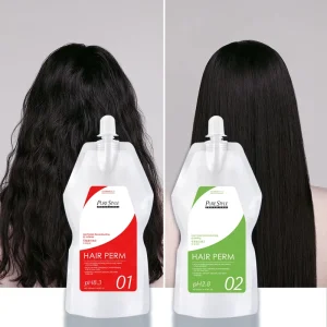 Permanent Wave Curl Curly Perm Cream Liquid Hot Wave Hair Perm Lotion Solution for Resistant to Natural Hair
