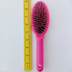 Pink Black Air Cushion Brush Salon Hair Extension Tools Loop Hair Brush Oval Hairbrush Travel Size Pocket