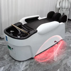 Pink Japanese Head Spa Water Therapy Hair Washing Bowl Steamer Furniture Massage Chair Headspa Shampoo Bed for Salon