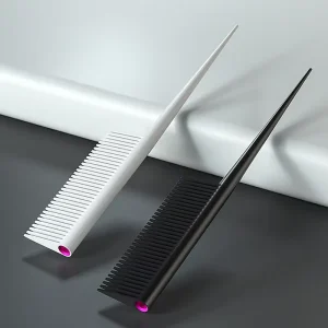 Plastic Detangling Styling Parting Comb Custom Private Label Rat Tail Hair Combs With Logo