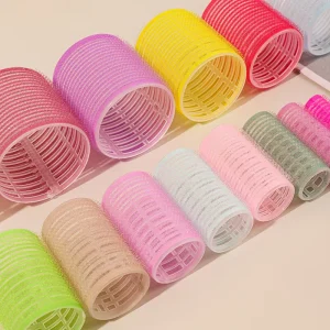 Plastic Nylon Self Grip Hair Rollers Customized Size Color Heatless DIY Curlers Hair Rollers