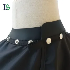 Polyester Hairdressing Cape Salon Custom Logo Waterproof Gown Hair Cutting Barber Cape with Silicone Neck