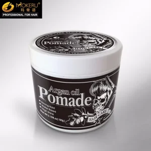 Pomade Wax Hair Styling Water Based Mens Hair Cream Temporary Edge Control with Argan Oil Private Label