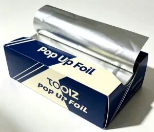 Pop Up Dispenser Hairdressing Aluminum Foil, Embossed Hair Coloring Foil
