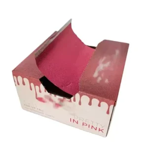 Pop Up Salon Hair Metal Foil Roll 5 inch x 11 inch Embossed Aluminum Sheets Printed for Balayage and Bleaching Use