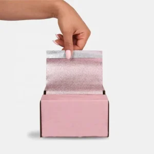 Pop up Hairdressing Aluminum Foil Sheets in Dispenser Box 5”*11″ 6″*11″ 500 Sheets