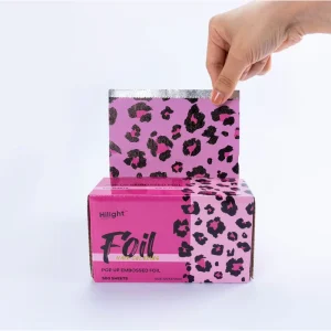 Popular Hightlighting 5×11 Embosses Pop Up Foil Custom Hairdressing Coloring Sheets Foils For Salon Hairdresser