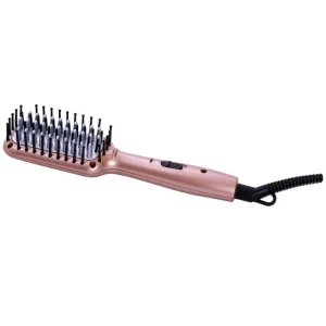 Portable 2 in 1 Mini Custom Comb Straightener Home Styles Fast Heating Hair Dryer Brush Hot Comb