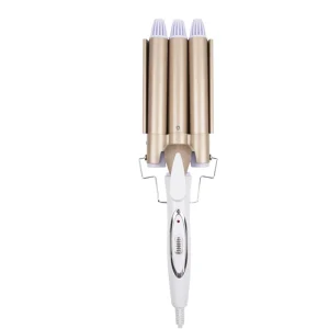 Portable 3 Barrel Deep Waver Hair Curling Iron Electric Hair Curl Machine Rotating Hair Curler Household Hotel