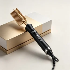 Portable 500°F LCD Display Multifunction Electric Hair Straightener Curly Comb Custom Logo Hot Comb Electric Straightening Comb