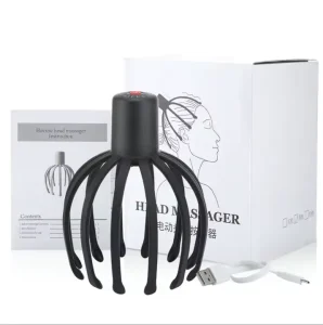 Portable Cordless Electric Scalp Massager with 360 Degree Head Scratcher 3 Modes ABS Material for Stress Relaxation