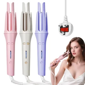 Portable Electric French PTC Automatic Hair Curler with Rotating Curlers for Household Use and Adjustable Heat