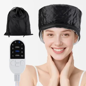 Portable Electric Heating Hair Care Cap Home Salon Styling SPA Thermal Treatment Hair Steamer Hat Waterproof